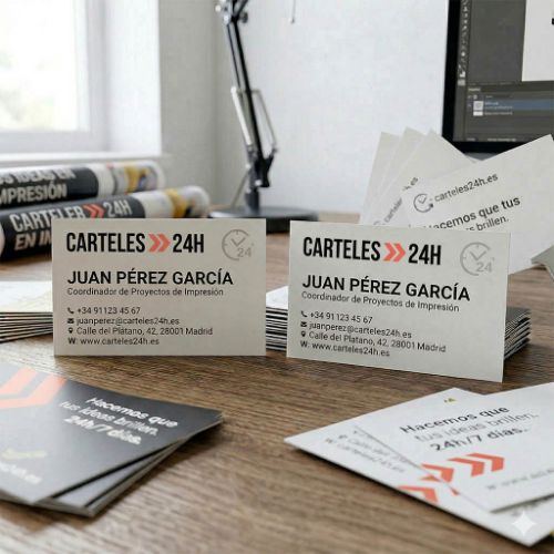 Imagen de Tarjetas de visita urgentes <24h (Zaragoza)